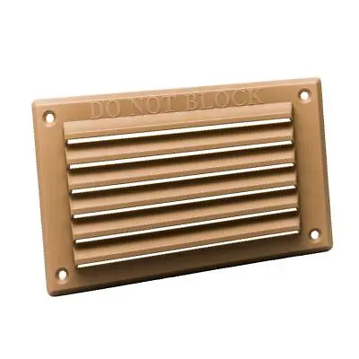 Buff Louvre Air Vent 6  X 3  Plastic Grille For Internal And External Use • £4.49