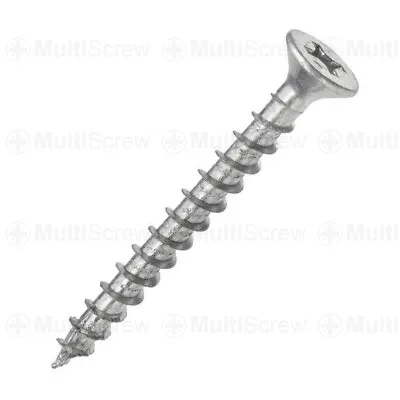 £2.89 • Buy Stainless Steel Wood Screws | A2 Pozi Countersunk Self Tapping Chipboard Screw