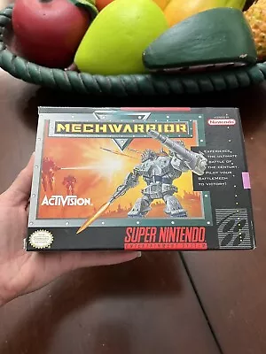 ACTIVISION SNES MECHWARRIOR Original Owner/Package 1995 CIB W/Poster Tested  • $400