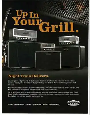 2011 VOX Night Train 50 Amplifier Amp Head Magazine Ad • $8.95