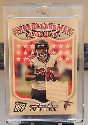 Warrick Dunn 2006 Topps DPP Upperclassmen Game Used Jersey Relic #UC-WD V959 • $6.50