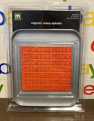 NEW Making Memories 238 Magnetic Rubber Stamp Alphabet • $9.99