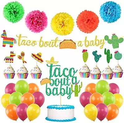 Taco Bout A Baby Decor Mexican Theme Birthday Party Taco Bout A Baby Banner L... • $23.12