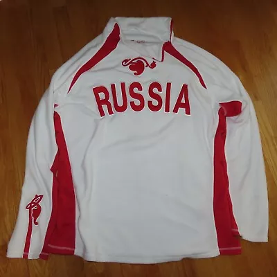 Rare 2002 SALT LAKE CITY TEAM RUSSIA 1/3 Zippered (2XL) Warm-Up Sweater OLYMPICS • $425