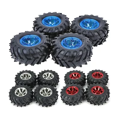 1/10 Rc Monster Truck Wheels Tires Set For Ecx Ruckus Losi Tenacity Mt Ten • $37.90