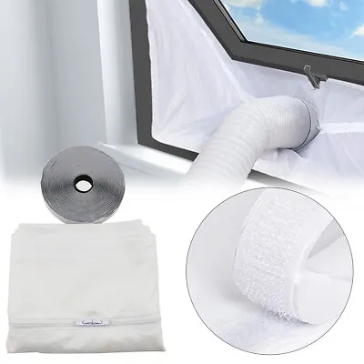 Window Seal Kit For Portable Air Conditioning Sealing Zip Hose Vent Universal 4M • $23.99