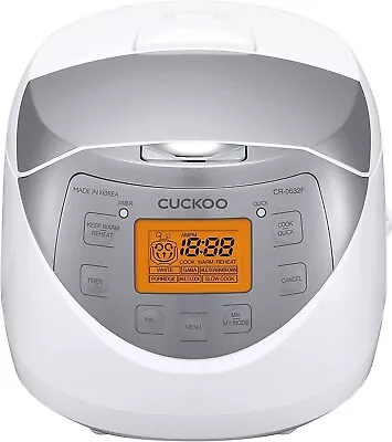 $175.99 • Buy Cuckoo CR-0632F Multifunctional Rice Cooker & Warmer, 6-Cups White NEW