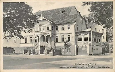 £17.35 • Buy AK Quittelsdorf I. Thür. Inn  Goldener Hirsch  Postcard Before 1945