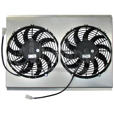 Z40081 Dual 10  Electric Fan & Shroud - 14 7/8 X 22 1/8 X 2 5/8 • $321.49