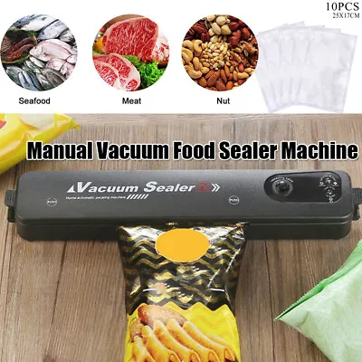 $18.49 • Buy Vacuum Food Sealer Machine Storage Fresh Packaging Heat Saver Seal Kitchen Bags