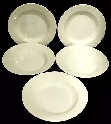 Mikasa RENAISSANCE WHITE Soup Pasta Bowls * Set Of 5 * Japan 9 1/2   NICE D4900 • $29.95