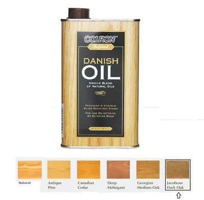 £13.79 • Buy NEW Colron - Refined Interior & Exterior Wood Danish Oil - 6 Colours - 500ML