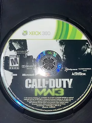 Microsoft XBOX 360 Call Of Duty MW3 MODERN WARFARE 3 COD Disc Only Tested 2012 • $5