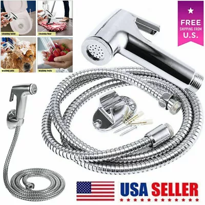 Hand Held Toilet Bidet Sprayer Bathroom Shower Water Spray Head W/1.5m Hose Kit • $8.78