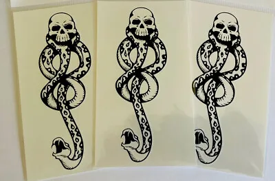 £3.20 • Buy 3 Pieces Harry Potter Dark Mark Death Eater Temporary TATTOO Sticker Arm Art