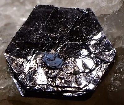 $36.87 • Buy 13 Mm Molybdenite Crystal In Quartz, 4 X 3 X 3 Cm, Moly Hill, Quebec, Canada #11