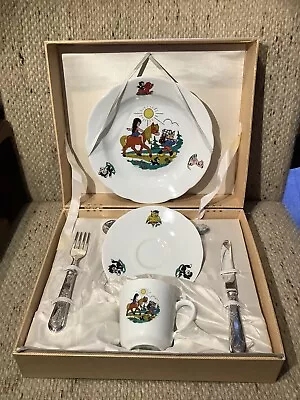 Bareuther Waldsassen Batavia Child Porcelain Dinner Set In Box Girl/Boy Horse • $129.95