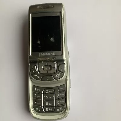 Samsung SGH E250 Slide Phone Silver Retro Vintage Slider! No Charger • £0.99