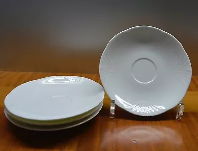 £21.90 • Buy 4 Villeroy & Boch Saucers  White Bow  Porcelain ø 15 Cm