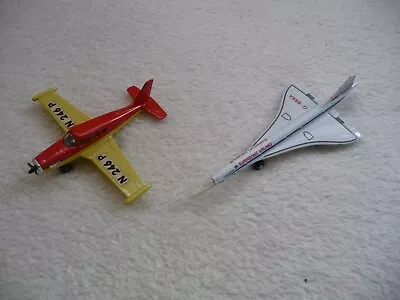 £2.49 • Buy Matchbox Skybusters Die Cast Metal Planes Sb23 Concorde & Sb19 Piper Comanche