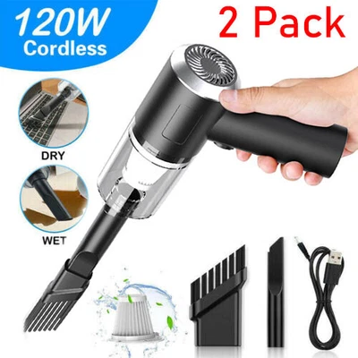 $12.99 • Buy 120W Cordless Handheld Vacuum Cleaner Car Home Mini Rechargeable Home Wireless