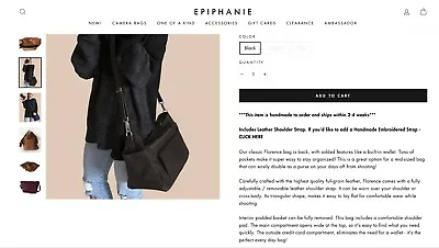 Ephiphanie Florence Camera Bag • $175