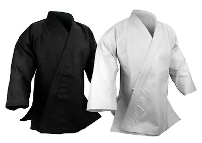 14 Oz Ultra Heavy Karate Jacket Uniform Martial Arts Gi Black Or White • $43.99