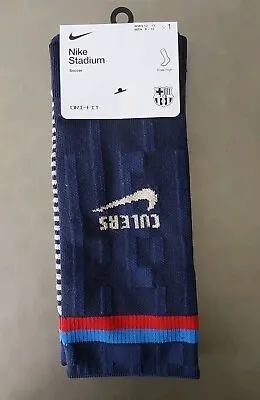 Nike Stadium FC Barcelona 22/23 DN1755-451 Unisex Knee High Football Socks Sz L • $12.99
