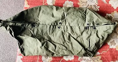 Vintage US Military Army Olive Green Cotton Canvas Large Duffle Bag Heavy Duty  • $29.99