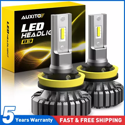 AUXITO H11 H8 H9 LED Headlight Kit High Low Beam Bulbs Super Bright 6500K White • $22.22