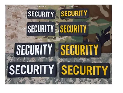 Milspec Monkey MSM PVC Morale Patch - SECURITY - 8.5  X 3  - Choose Color Below • $9.49