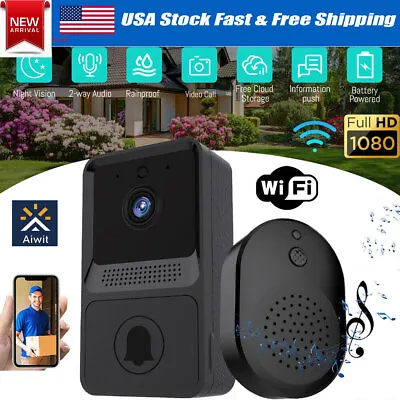 Smart Wireless WiFi Ring Doorbell Security Intercom Video Camera Door Bell Chime • $11.87