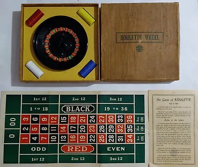 VTG - RARE - J. S. Good Luck Brand Gambling Roulette Wheel Casino Game- Original • $143.99