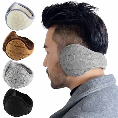 Mens Womens Ear Muffs Warmers Fleece Winter Ear Earwarmer Adjustable Wrap Unisex • $7.26