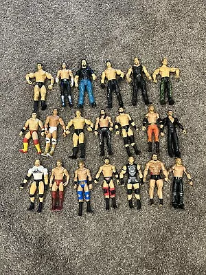 Lot Of 20 WWE WCW Wrestling Figures Goldberg Big Show Shawn Michaels Randy Orton • $1