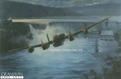 Dambuster 617 Sqd Aviation Art Print Lancaster RAF Bomber Command Ruhr Dams WW2 • £122