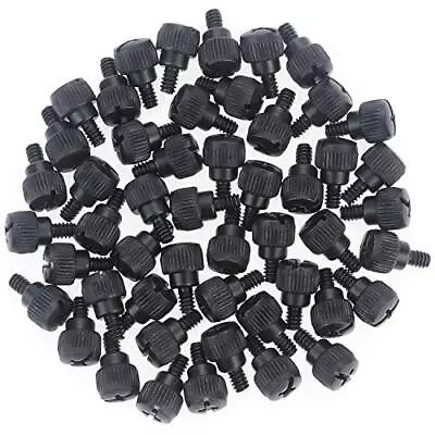 50 PCS 6#-32x5 Computer Case Thumb Screws Black For Computer Case PCI Slot • $13.99