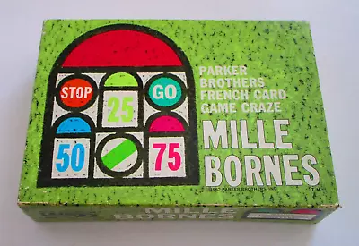 Vintage Mille Bornes French Card Game Parker Brothers 1962 Complete Nice • $20.50