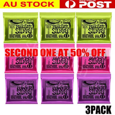 3PACK For Ernie Ball Electric Guitar Strings 2221 (10-46) 2223 (9-42) 2220 2004 • $11.79