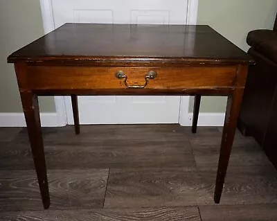 Antique Georgian Mahogany Side Table Console Hall Table • £200