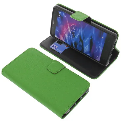 Case For MEDION Life S5004 Book-Style Protective Case Phone Case Book Green • £24.62