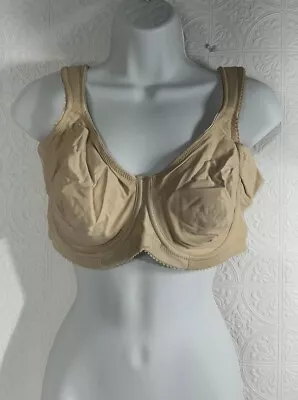 Miss Mary Of Sweden Women's Unpadded Stay Fresh Wired Bra Beige Size 38C #2034 • $25