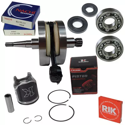 Engine Rebuild Kit For Yamaha YZ 250 Crank Shaft Piston Main Bearings Oil Seal • $466.31