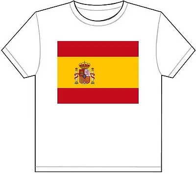 SPAIN COUNTRY FLAG T-SHIRT TEE PICTURE PHOTO Madrid Ibiza Tenerife Palma 1786 • $21.99