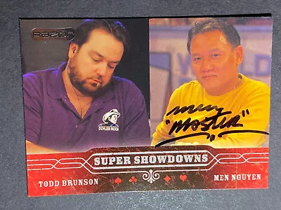 Men ‘the Master’ Nguyen Signed Poker Card Coa & Mystery Gift (369) • $3.95