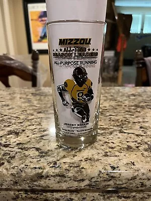 Missouri Tigers Mizzou MFA Oil Break Time Jeremy Maclin All Time Leaders Glass • $19.95