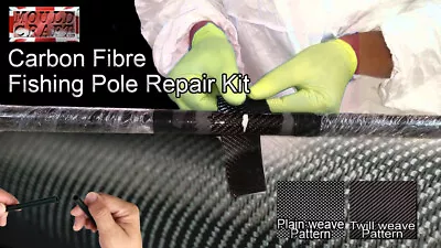 MOULDCRAFT  Genuine Carbon Fibre Fishing Pole Repair Kit • £29.99