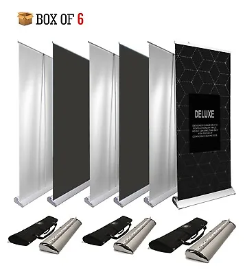 Retractable Banner Stand Deluxe Trade Show Display Carry Bag ( 6 Pcs 33  X80 ) • $235
