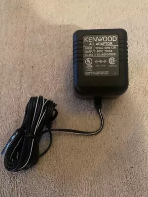 Kenwood AC Adapter Class 2 Transformer 120V 60Hz 13W 9VDC • $14.99