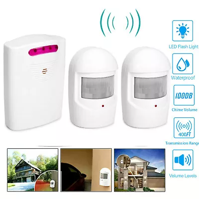 Wireless Doorbell Driveway Alarm System Motion Sensor Alarm Home Security Y7Y5 • $21.99